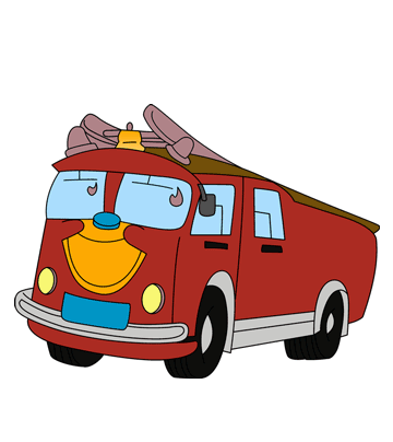 Fire Engine Coloring Pages